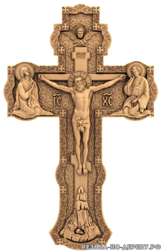 Крест Распятие #2 из дерева